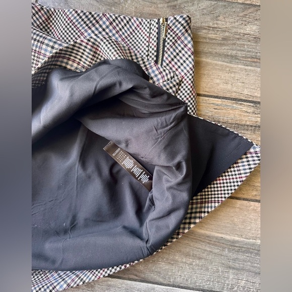 White House Black Market Women's Skirt Plaid Multicolor Size 14 - Picture 4 of 10